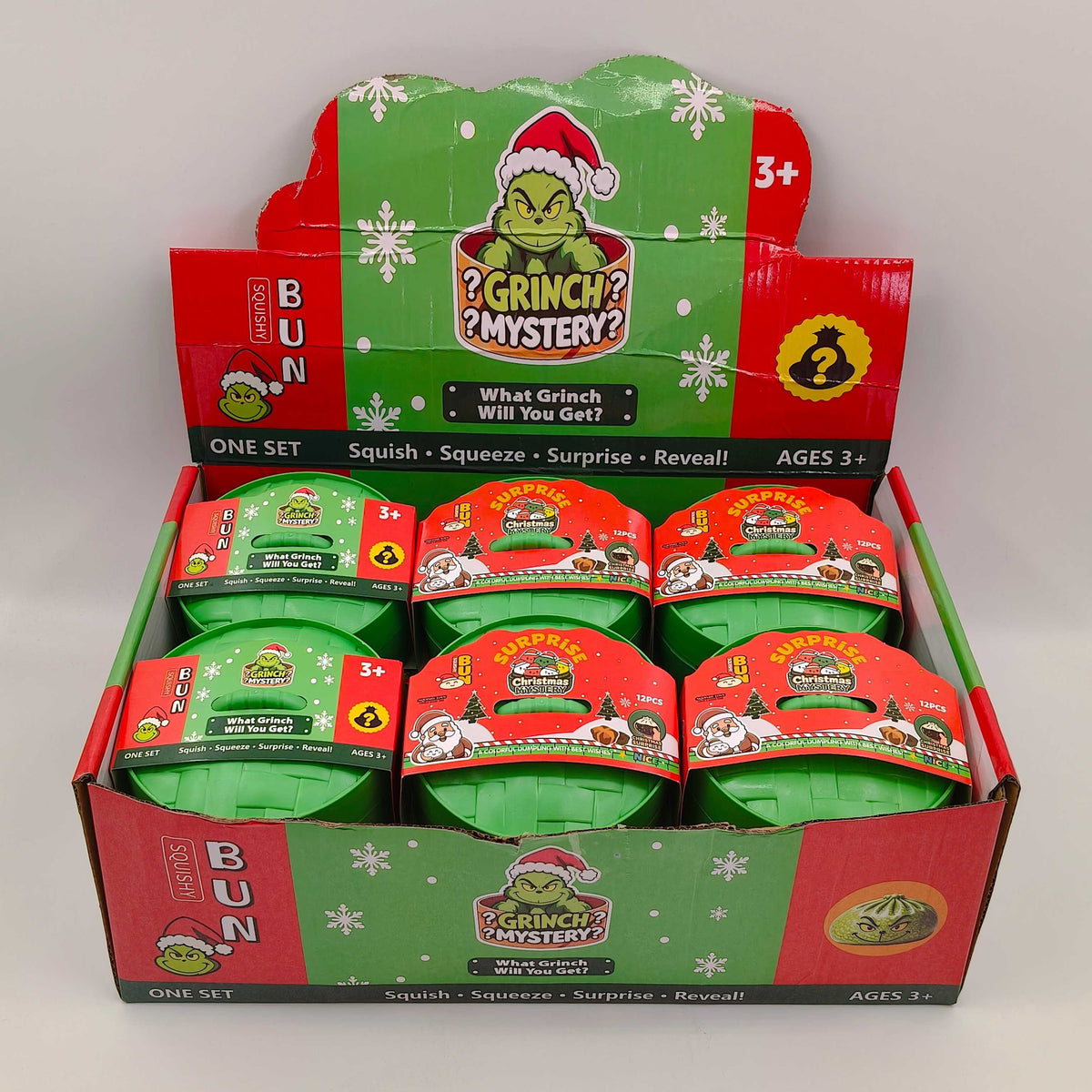 PRE-ORDER – Green Christmas Mischief Mystery Squishy