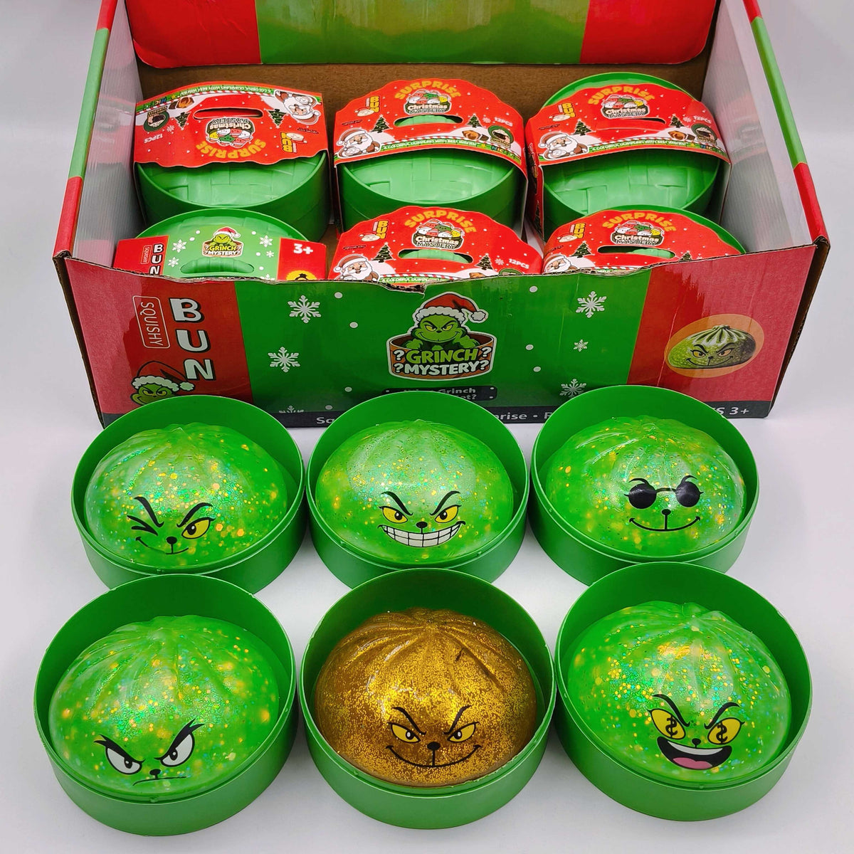 PRE-ORDER – Green Christmas Mischief Mystery Squishy