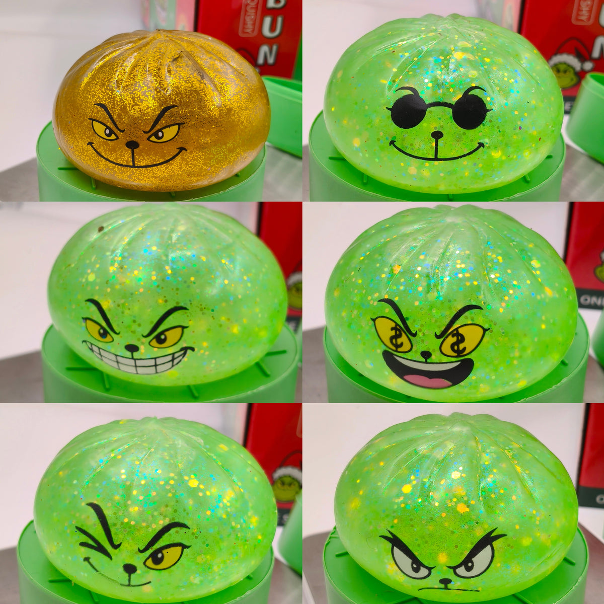 PRE-ORDER – Green Christmas Mischief Mystery Squishy