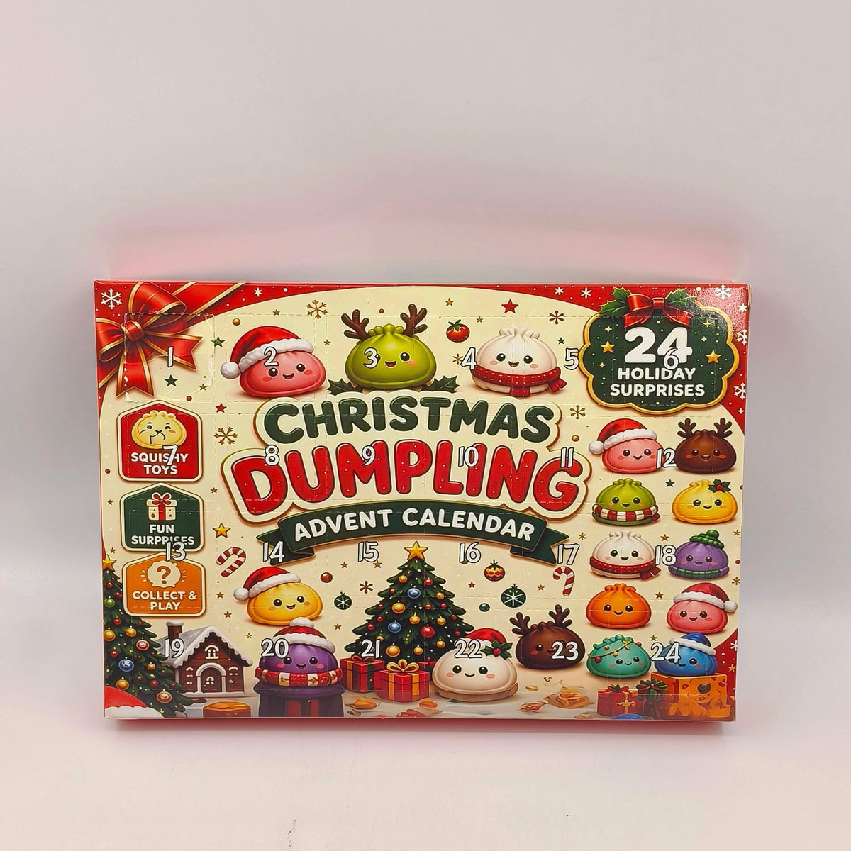 PRE-ORDER – Christmas Dumpling Squishy Advent Calendar (24 Pieces)
